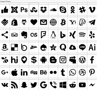 Type Icons font